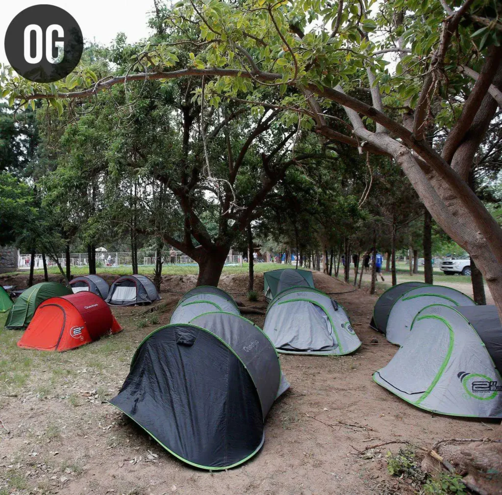 Different types of tents used for camping