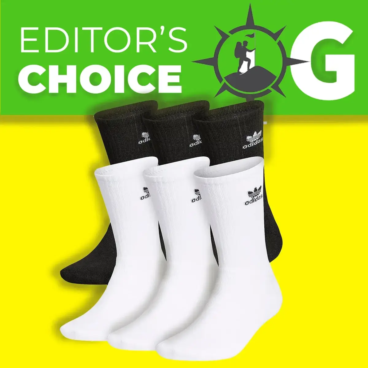 Adidas Men's Trefoil Cushioned Crew Socks