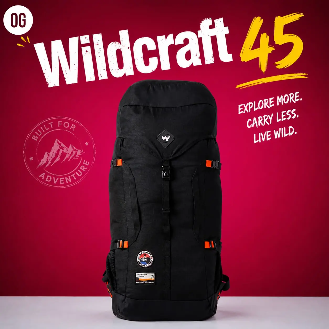 Wildcraft 45 travel backpack