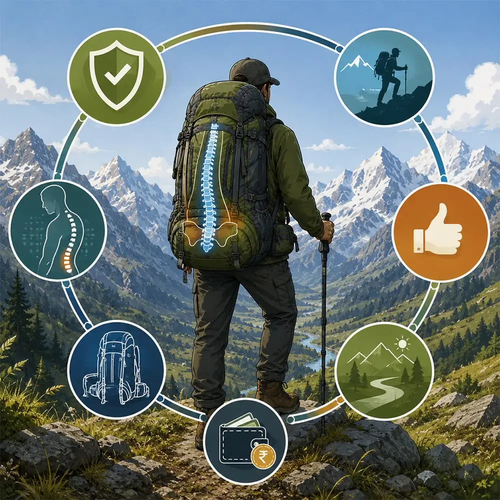 How to Choose a Trekking Backpack in India: The Ultimate Himalayan Rucksack Guide