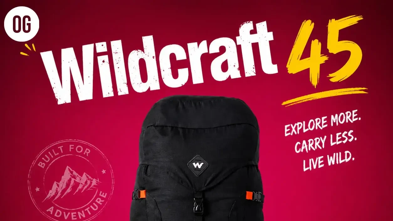 Wildcraft 45 travel backpack