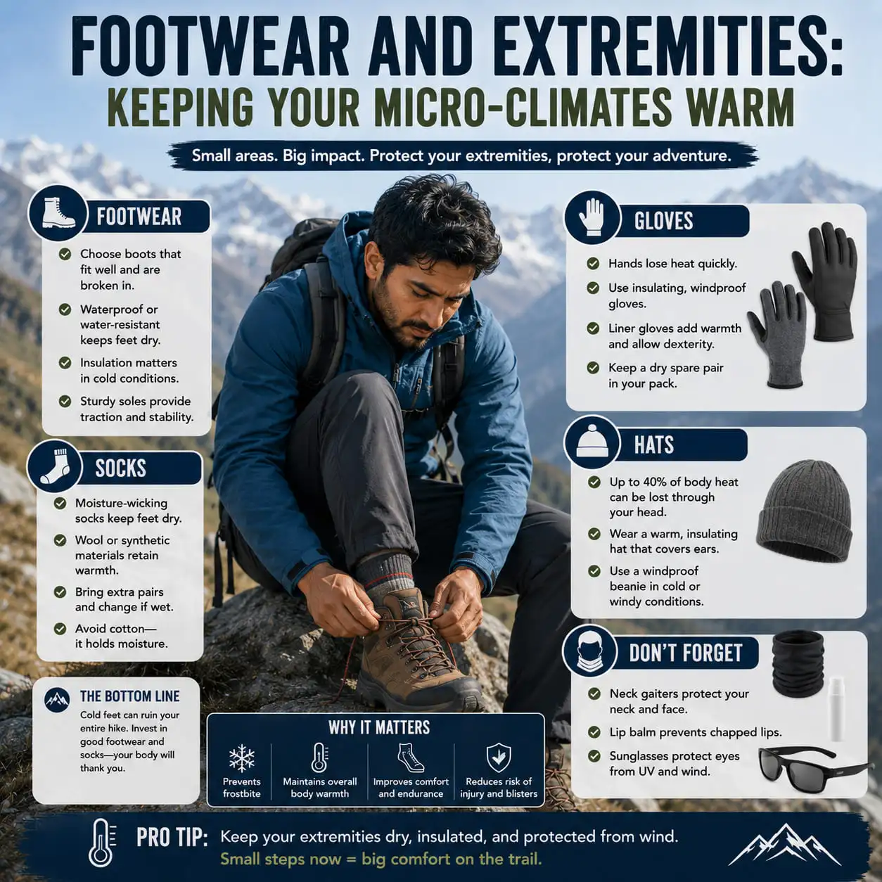Footwear and Extremities Keeping Your Micro-Climates Warm