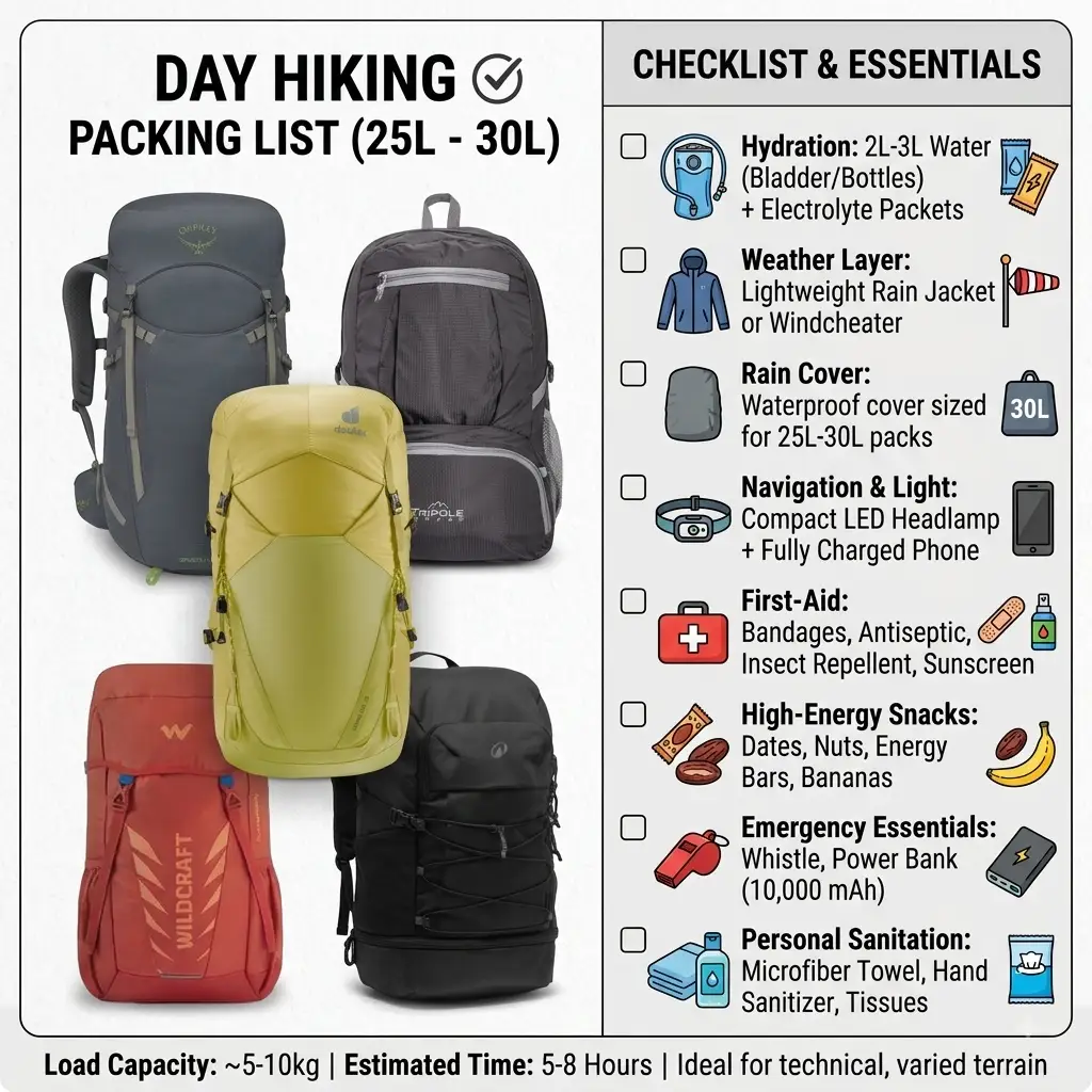 Best 25-30L Daypacks in India: Monsoon & Trail Tested