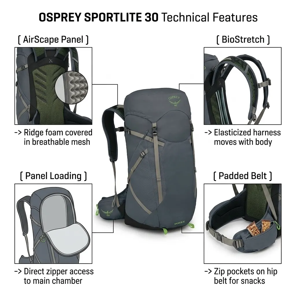 Osprey Sportlite 30 breakdown